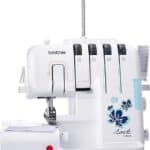 Brother 2504D 4 thread overlock sewing machine white