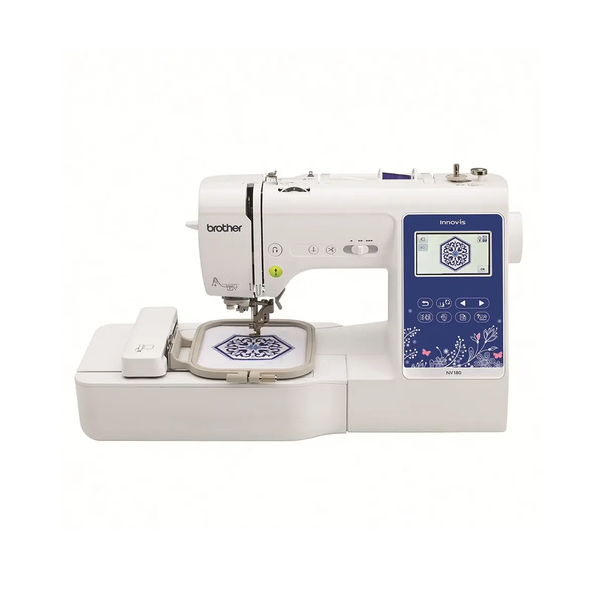 Brother Electronic Sewing machine, White Blue - NV-180