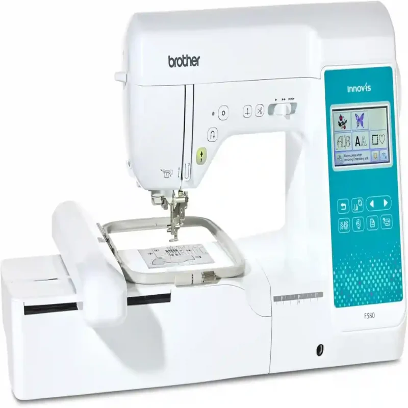 Brother F580 computerized sewing and embroidery machine with LCD screen
