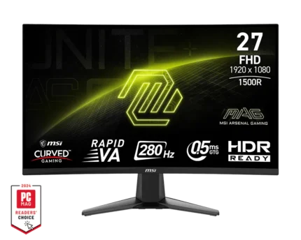 MSI MAG 276CXF 27-inch FHD 280Hz curved Rapid VA gaming monitor