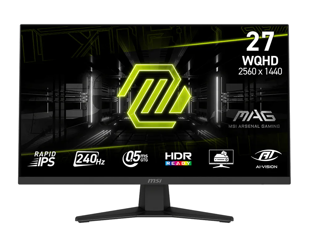 MSI MAG 274QF X24 Gaming Monitor MSI MAG 274QF X24 27-inch WQHD 240Hz Rapid IPS gaming monitor